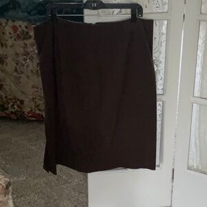 SPIEGEL BROWN MIDI LENGTH PENCIL SKIRT SIZE 18